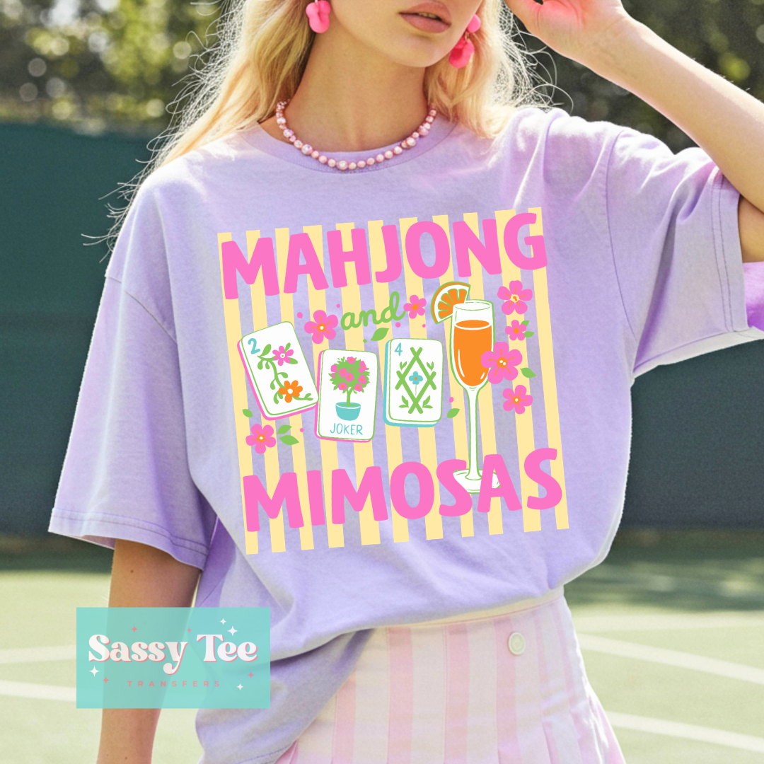 MAHJONG MIMOSAS PREPPY STRIPES **Preorder/Restock Ships in 5-10 biz days**