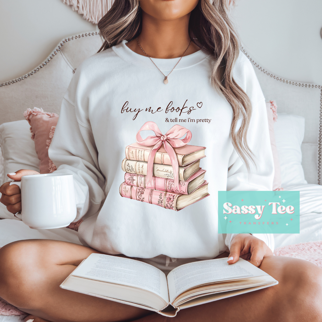 BUY ME BOOKS PRETTY PINK BOW **Preorder Ships in 5-10 biz days**