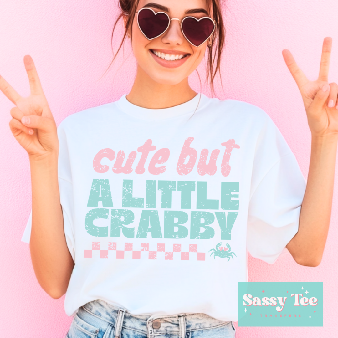 CUTE BUT A LITTLE CRABBY RETRO PINK MINT **Preorder/Restock Ships in 5-10 biz days**