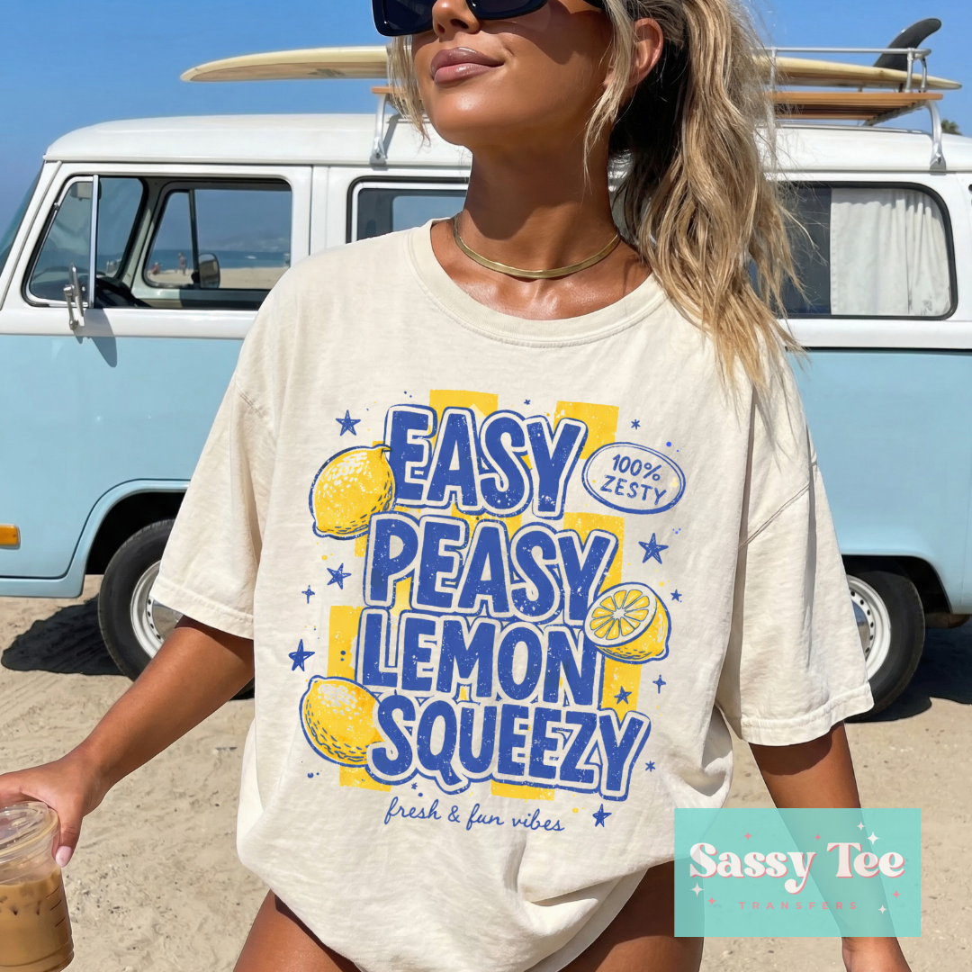 EASY PEASY LEMON SQUEEZY FRESH FUN VIBES **Preorder/Restock Ships in 5-10 biz days**