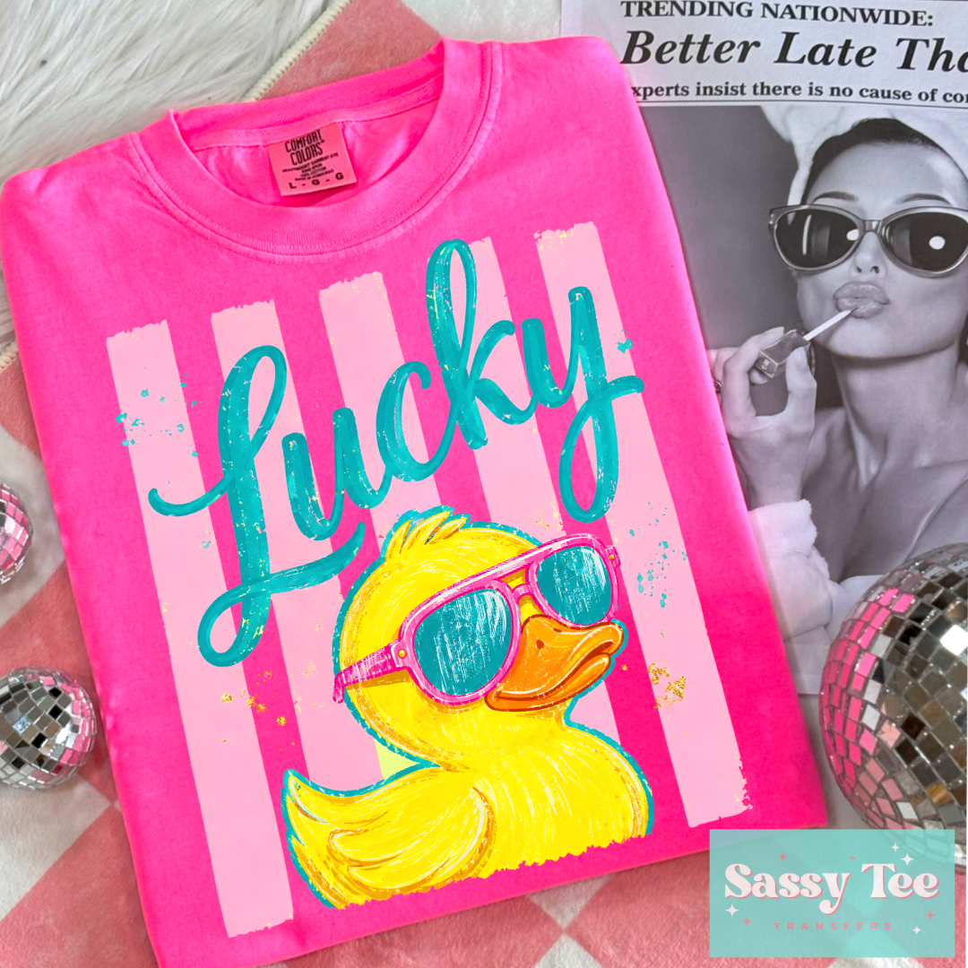 LUCKY DUCK PREPPY STRIPES **Preorder/Restock Ships in 5-10 biz days**