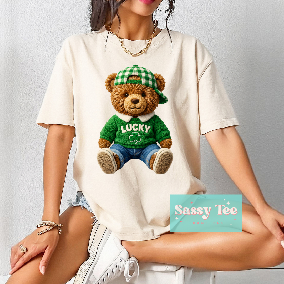 LUCKY TEDDY PREPPY FAUX YARN **Preorder/Restock Ships in 5-10 biz days**