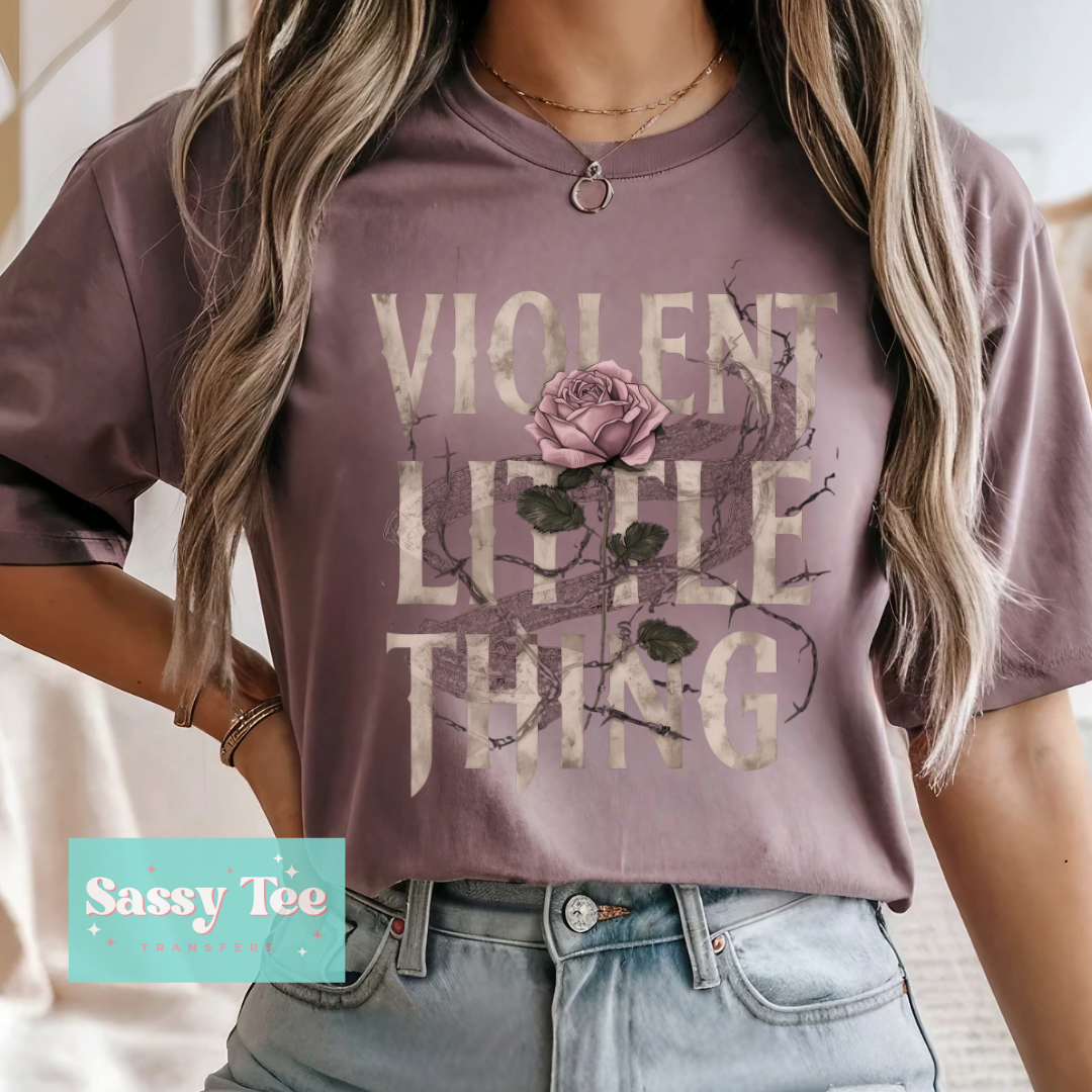 VIOLENT LITTLE THING DISTRESSED ROSE BOOK **Preorder/Restock Ships in 5-10 biz days**