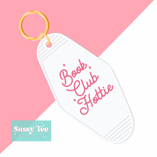 BOOK CLUB HOTTIE UV DTF KEYCHAIN DECAL **Preorder, Ships in 5-10 biz days**