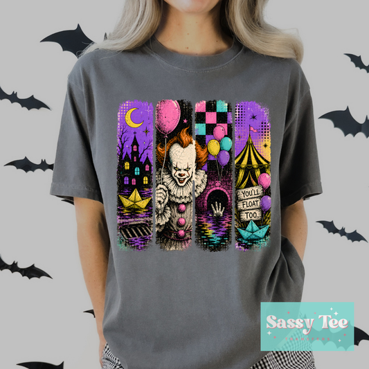 HORROR PENNY CLOWN RETRO PURPLE PINK MINT ART **Preorder/Restock Ships in 5-10 biz days**