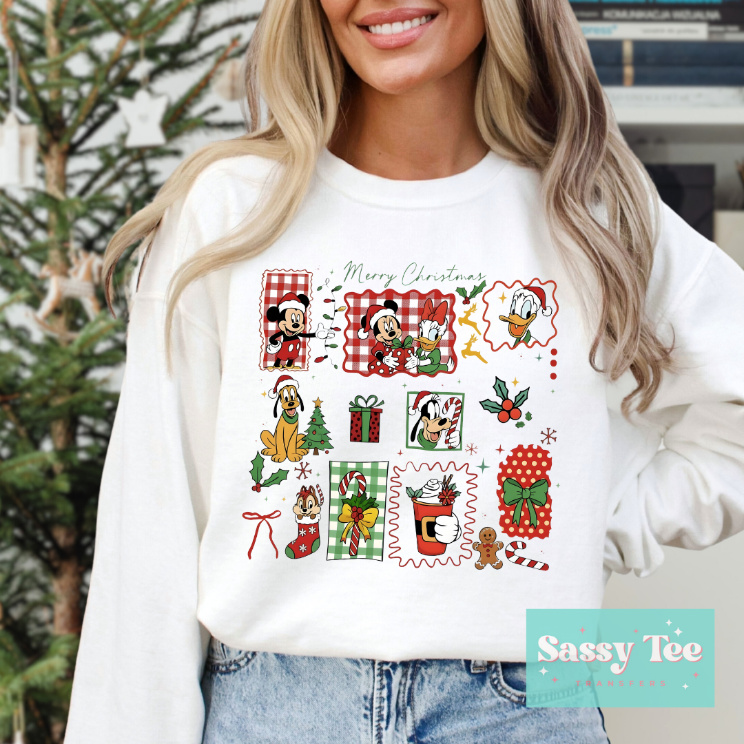 MOUSE FRAMES CHRISTMAS BOW MISTLETOE **Preorder/Restock Ships in 5-10 biz days**