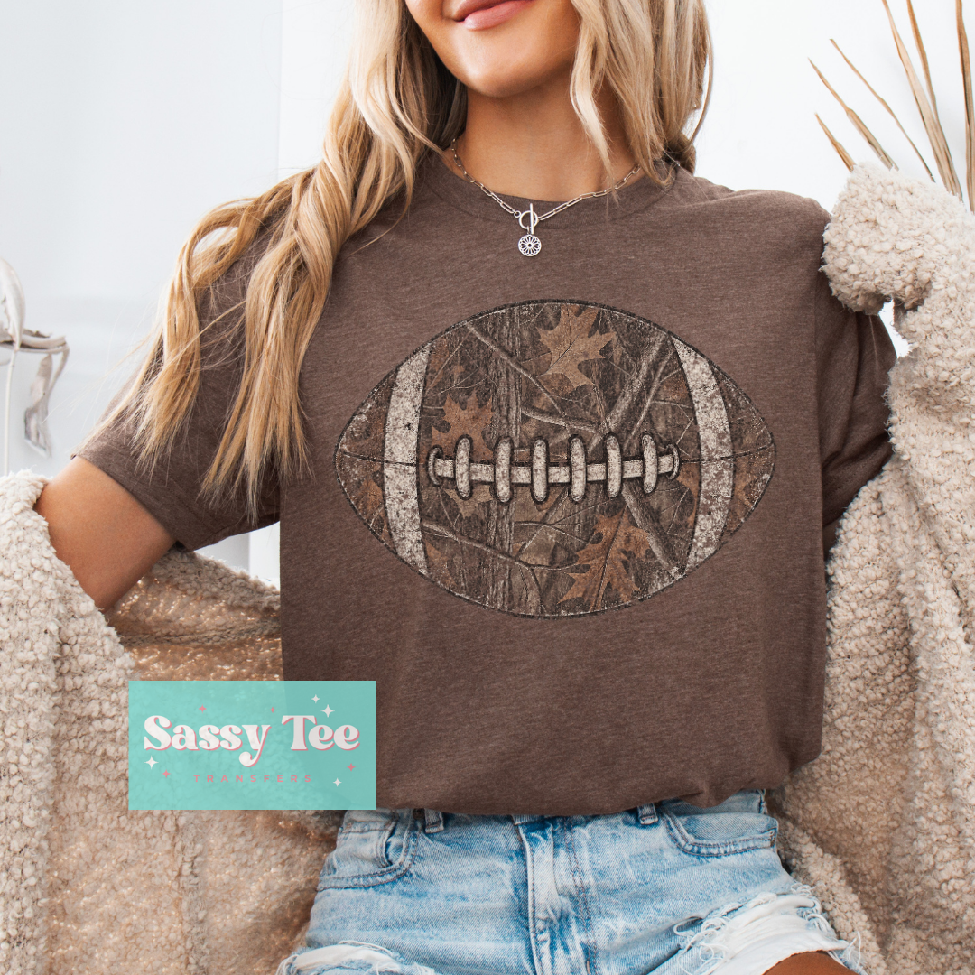 CAMO FOOTBALL For Darker Colors **Preorder/Restock Ships in 5-10 biz days**