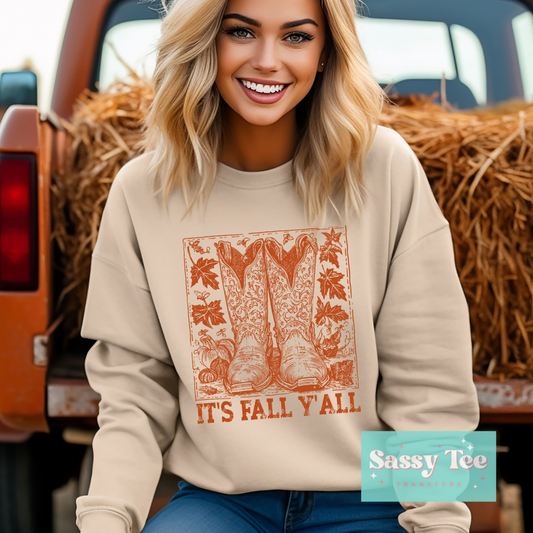 IT'S FALL Y'ALL BOOTS **Preorder/Restock Ships in Est. 5-12 biz days**