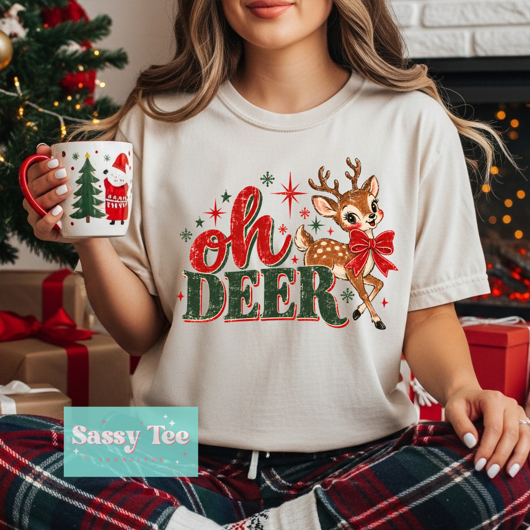 OH DEER CUTE REINDEER VINTAGE **Preorder/Restock Ships in 5-10 biz days**