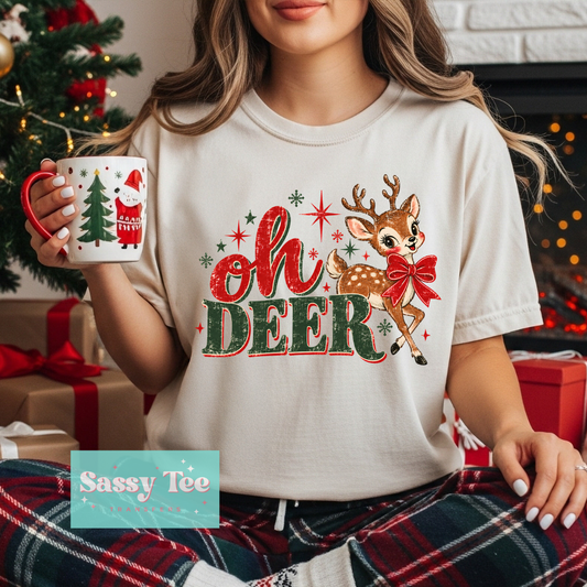 OH DEER CUTE REINDEER VINTAGE **Preorder/Restock Ships in 5-10 biz days**