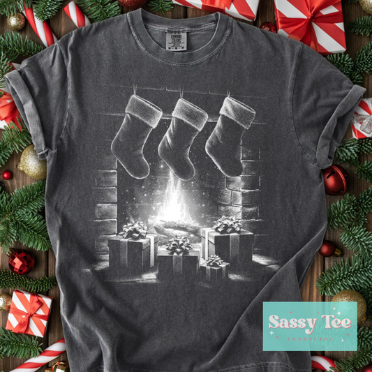 STOCKINGS FIREPLACE PRESENTS For Darker Colors **Preorder/Restock Ships in 5-10 biz days**