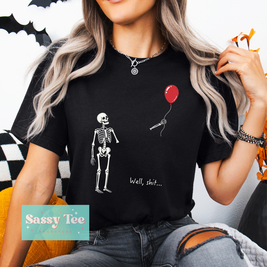 WELL, SHIT SKELETON RED BALLOON **Preorder/Restock Ships in 5-10 biz days**