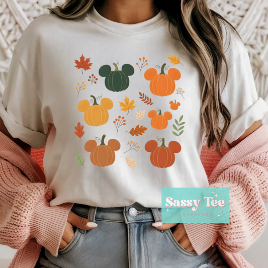 PUMPKIN FALL MOUSE LEAVES **Preorder/Restock Ships in 5-10 biz days**