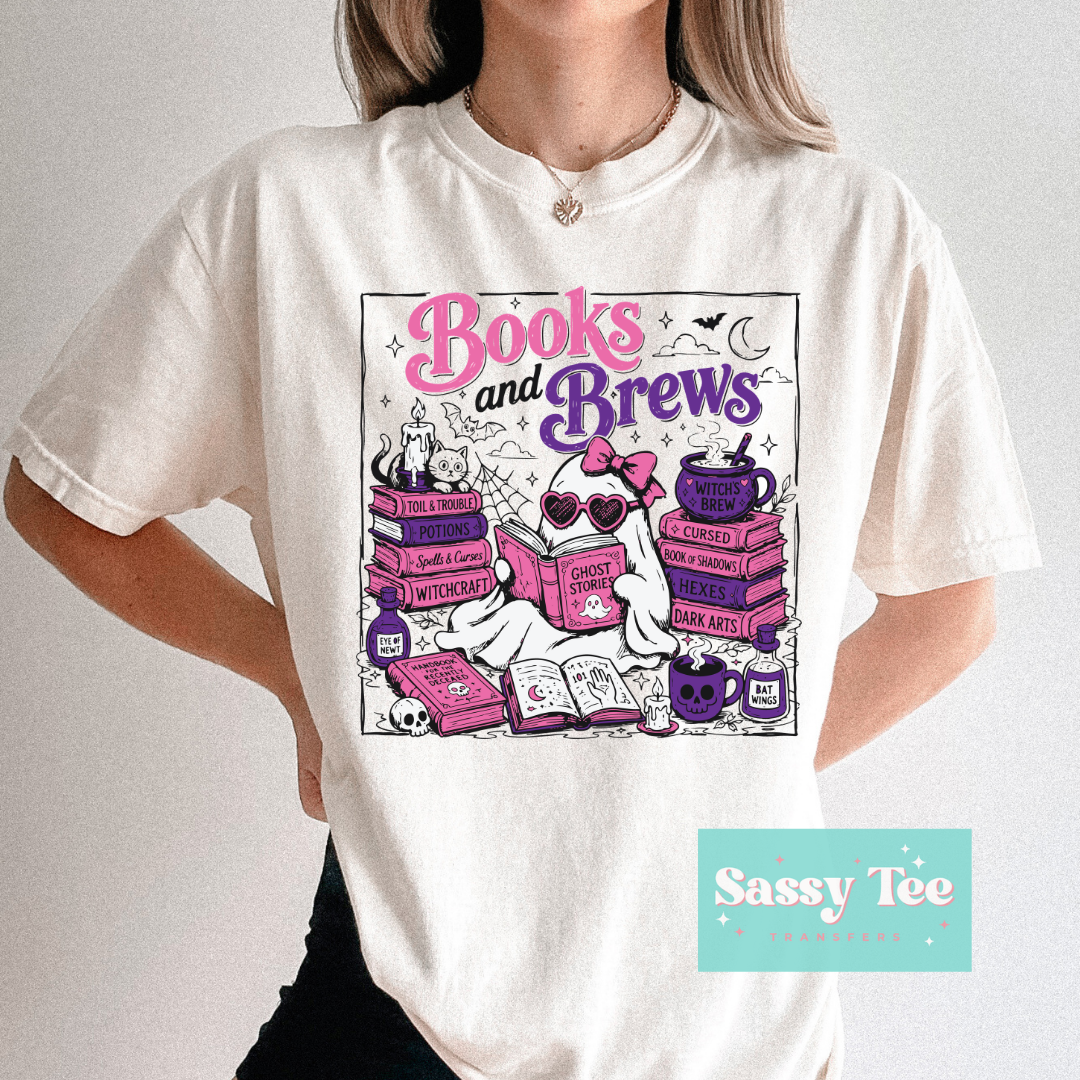 BOOKS AND BREWS GHOST PINK PURPLE **Preorder/Restock Ships in 5-10 biz days**