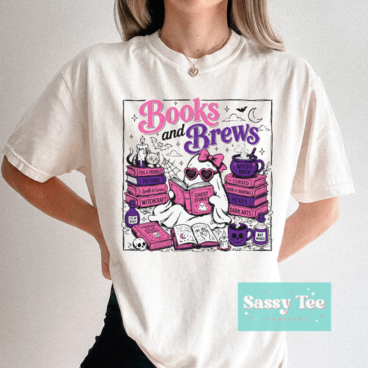 BOOKS AND BREWS GHOST PINK PURPLE **Preorder/Restock Ships in 5-10 biz days**