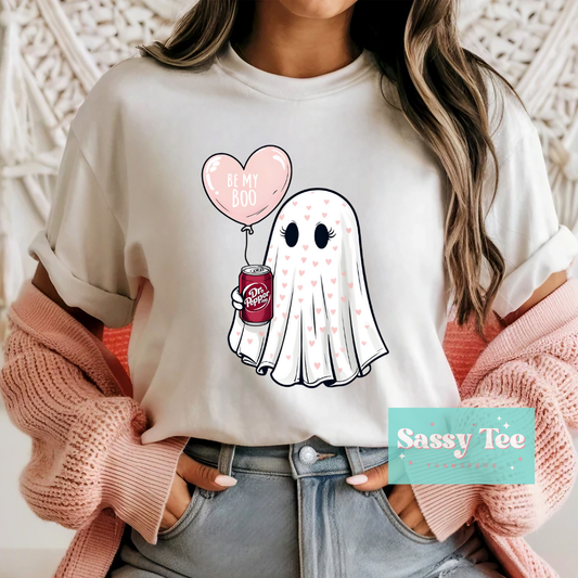 BE MY BOO GHOST DR PEPPER VALENTINE **Preorder/Restock Ships in 5-10 biz days**