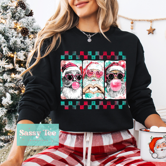 RETRO CHECKERS SANTA BUBBLEGUM **Preorder/Restock Ships in Est. 5-10 biz days**