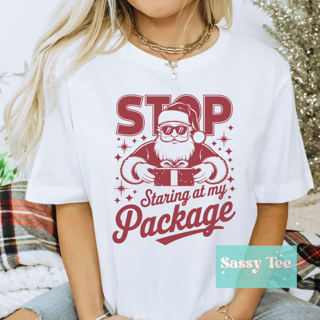 STOP STARING PACKAGE SANTA **Preorder/Restock Ships in Est. 5-10 biz days**