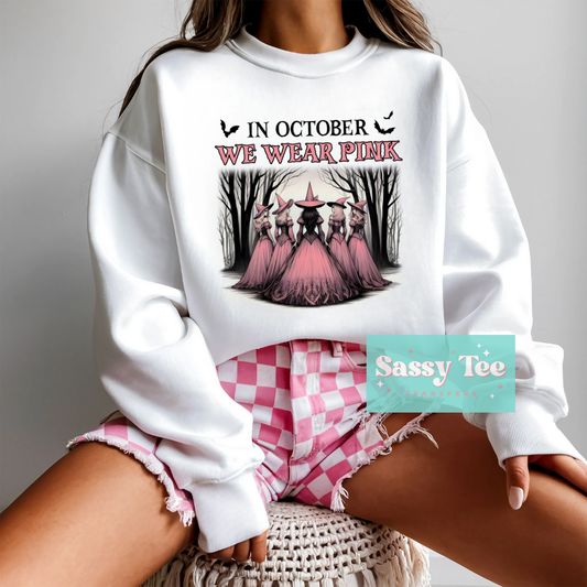 IN OCTOBER WE WEAR PINK VINTAGE WITCHES  **Preorder/Restock Ships in 5-10 biz days**