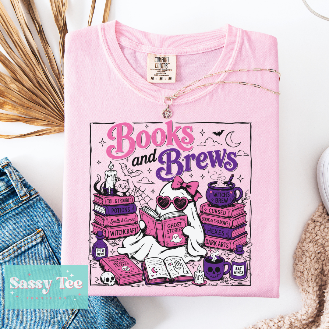 BOOKS AND BREWS GHOST PINK PURPLE **Preorder/Restock Ships in 5-10 biz days**