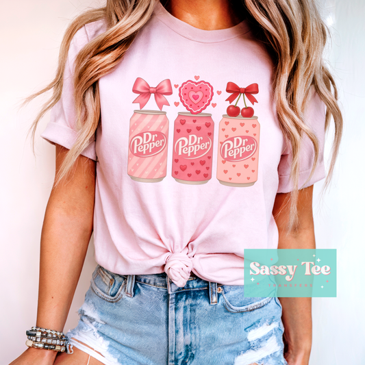 DR PEPPER PINK VALENTINE CHERRY BOW **Preorder/Restock Ships in 5-10 biz days**