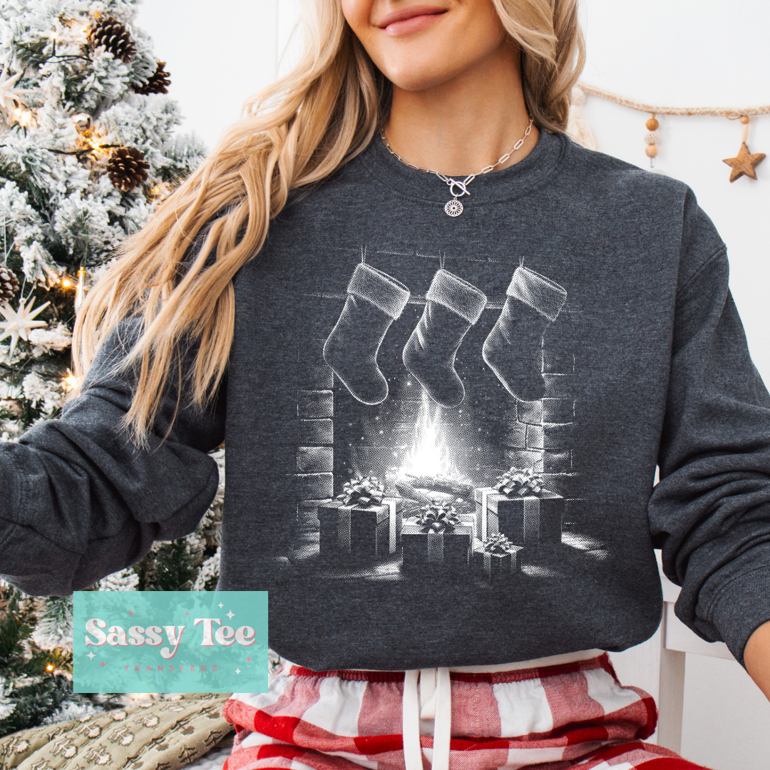 STOCKINGS FIREPLACE PRESENTS For Darker Colors **Preorder/Restock Ships in 5-10 biz days**