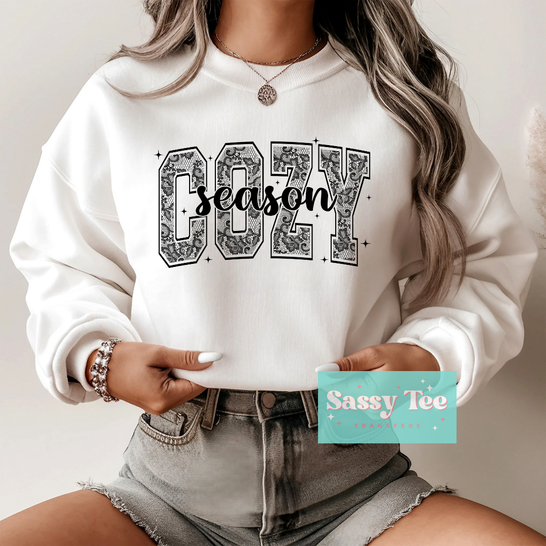 LACE BLACK COZY SEASON  **Preorder/Restock Ships in 5-10 biz days**