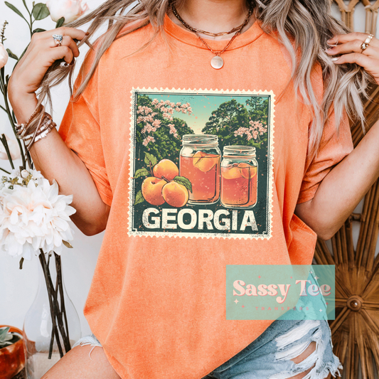 GEORGIA PEACH STAMP **Preorder Ships in 5-10 biz days**