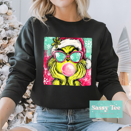 GREEN MAN BUBBLEGUM ART DISTRESSED **Preorder/Restock Ships in 5-10 biz days**
