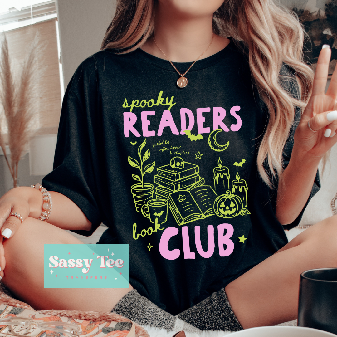 SPOOKY READERS CLUB GREEN PINK **Preorder/Restock Ships in 5-10 biz days**
