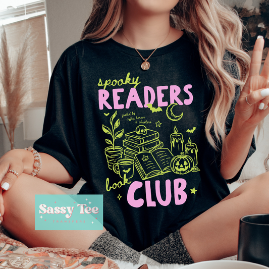 SPOOKY READERS CLUB GREEN PINK **Preorder/Restock Ships in 5-10 biz days**