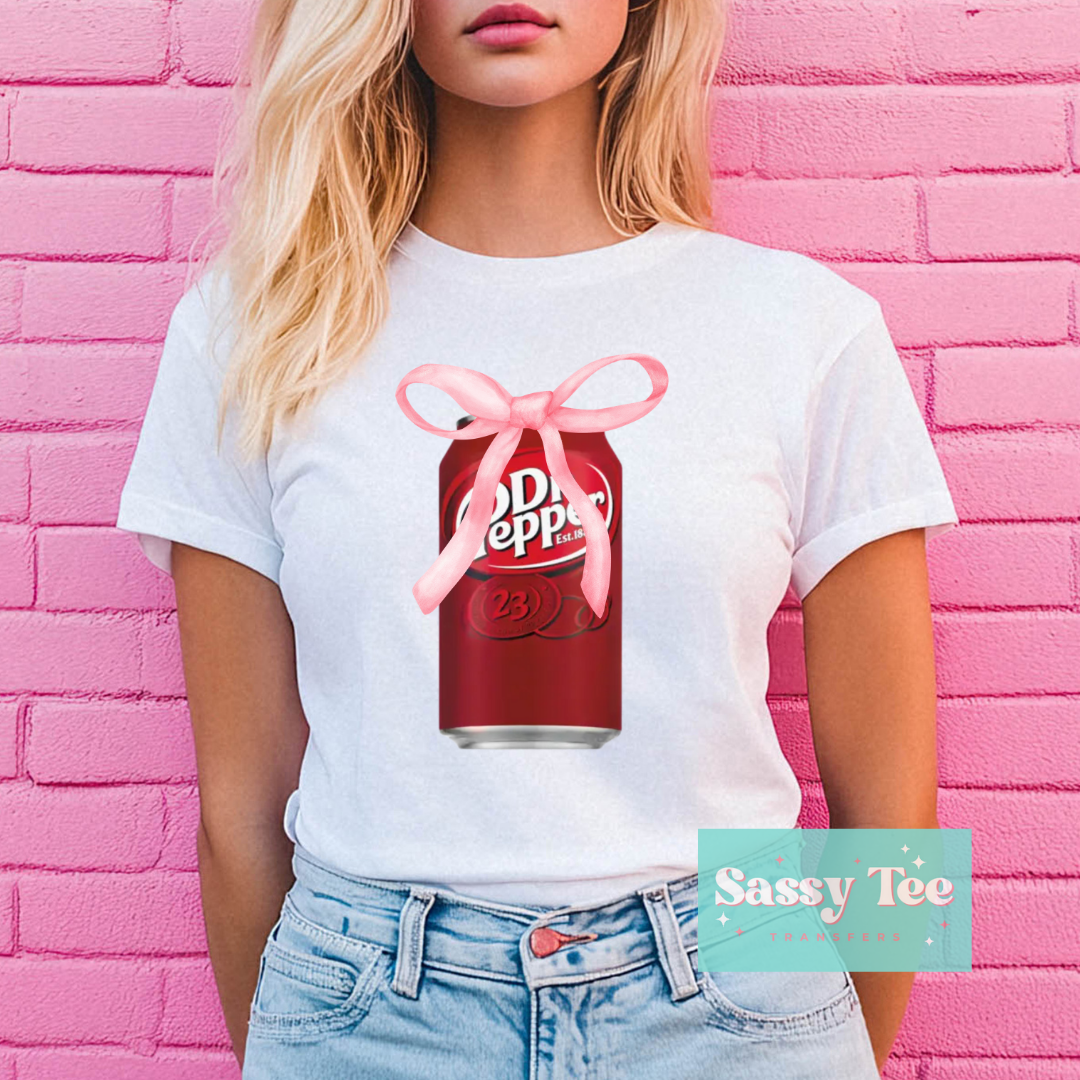 DR PEPPER PINK BOW VINTAGE **Preorder/Restock Ships in 5-10 biz days**