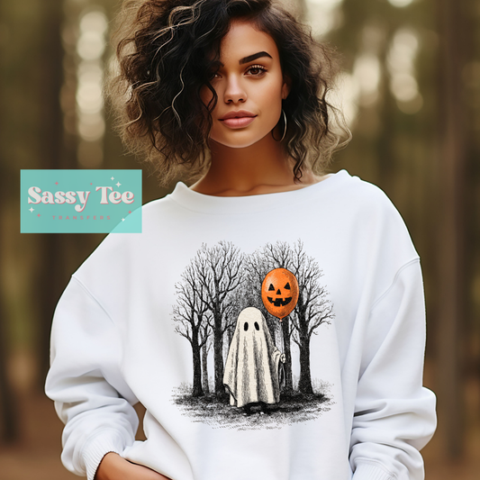 GHOST PUMPKIN BALLOON VINTAGE **Preorder/Restock Ships in Est. 5-12 biz days**