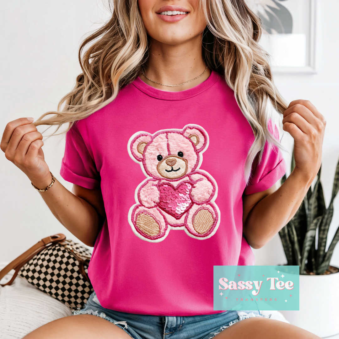 PINK TEDDY FAUX SEQUIN YARN **Preorder/Restock Ships in 5-10 biz days**