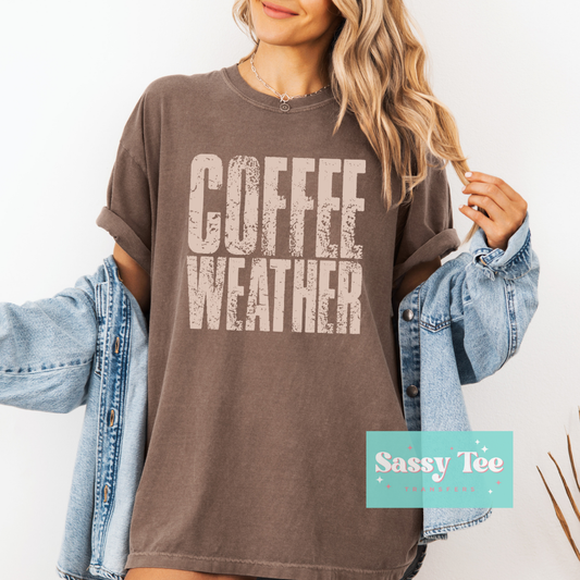 COFFEE WEATHER DISTRESSED **Preorder/Restock Ships in 5-10 biz days**