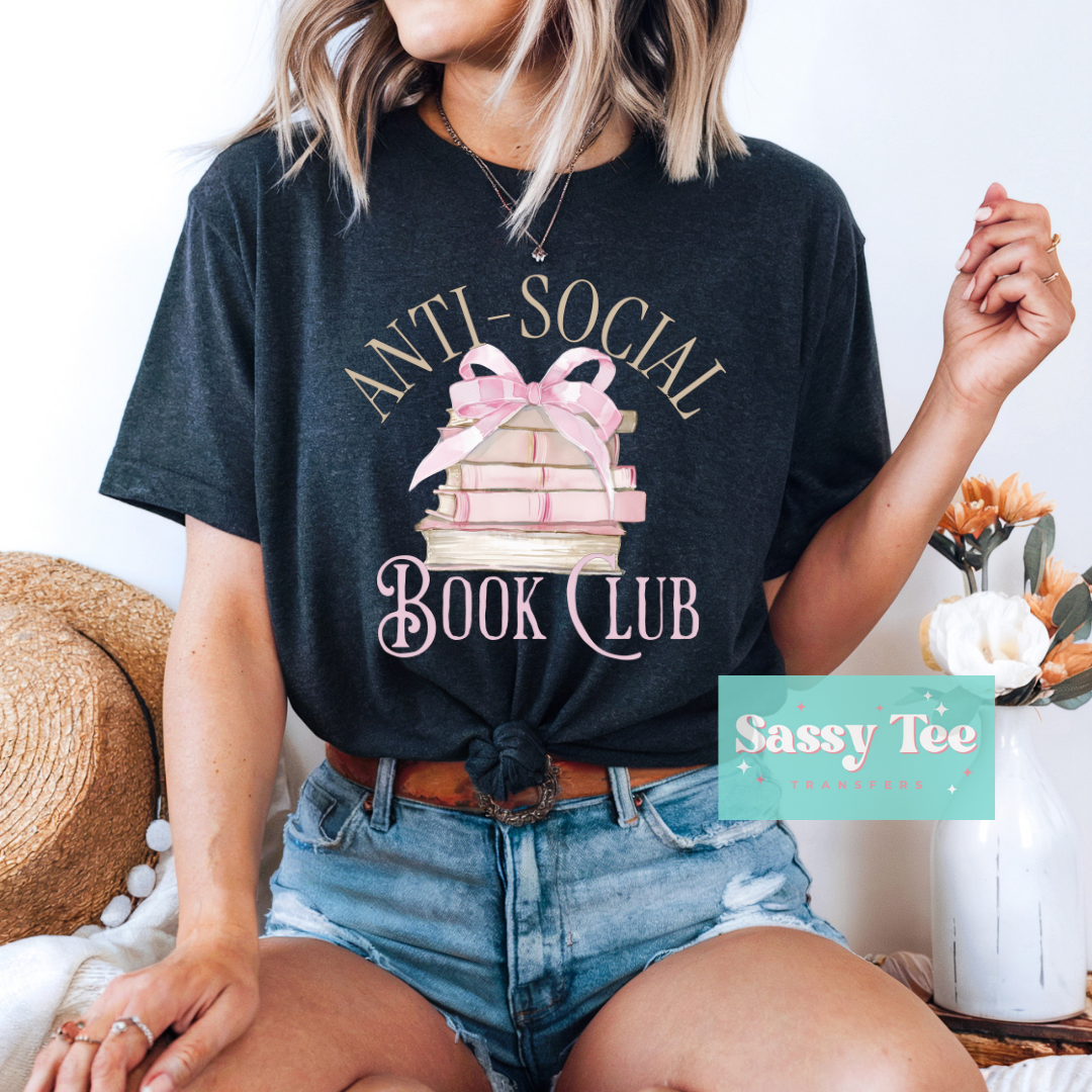 ANTI SOCIAL BOOK CLUB BOW **Preorder, Ships in 5-14 biz days**