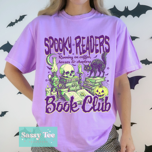 SPOOKY READERS BOOK CLUB SKULL CAT **Preorder/Restock Ships in 5-10 biz days**