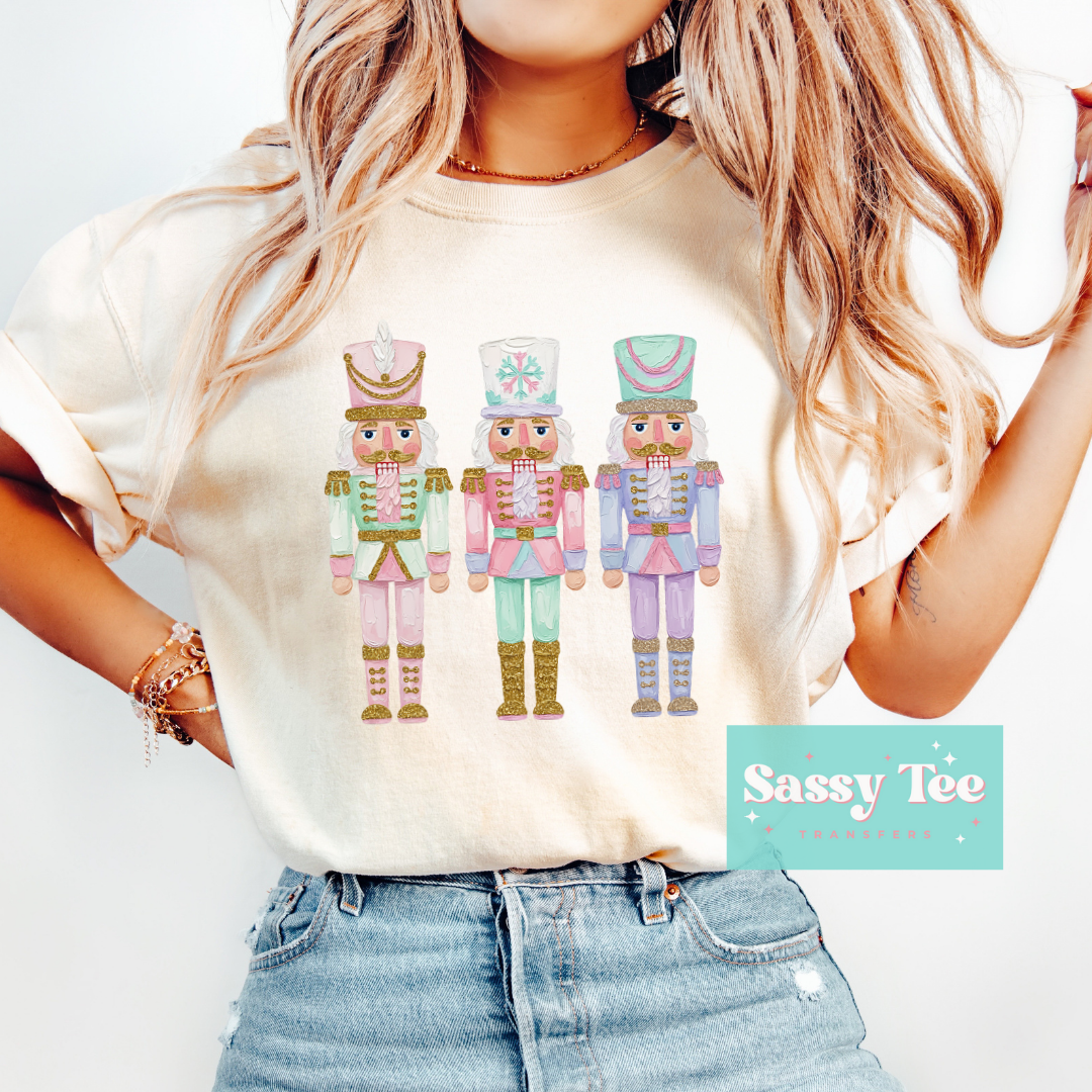 PASTEL NUTCRACKERS CHRISTMAS **Preorder/Restock Ships in 5-10 biz days**