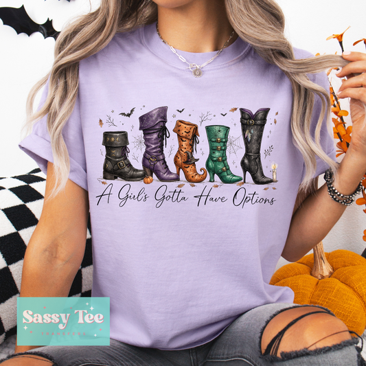 A GIRL'S GOTTA HAVE OPTIONS WITCH SHOES **Preorder/Restock Ships in 5-10 biz days**