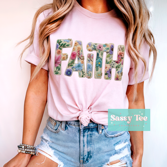 FAITH FLORAL FAUX YARN **Preorder/Restock Ships in 5-10 biz days**