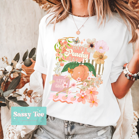 HAVE A PEACHY DAY VINTAGE COLLAGE **Preorder/Restock Ships in 5-10 biz days**