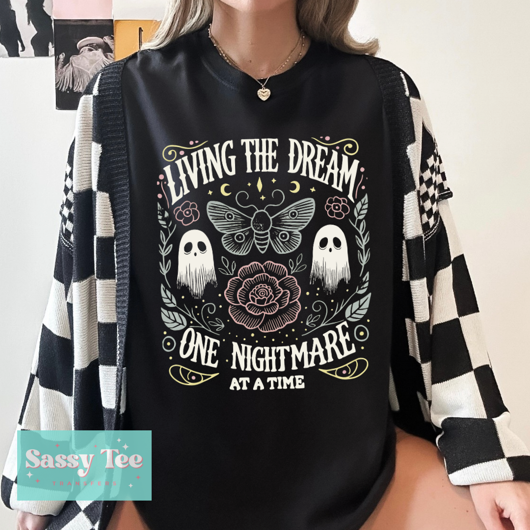 LIVING THE DREAM ONE NIGHTMARE AT A TIME GHOST **Preorder/Restock Ships in 5-10 biz days**