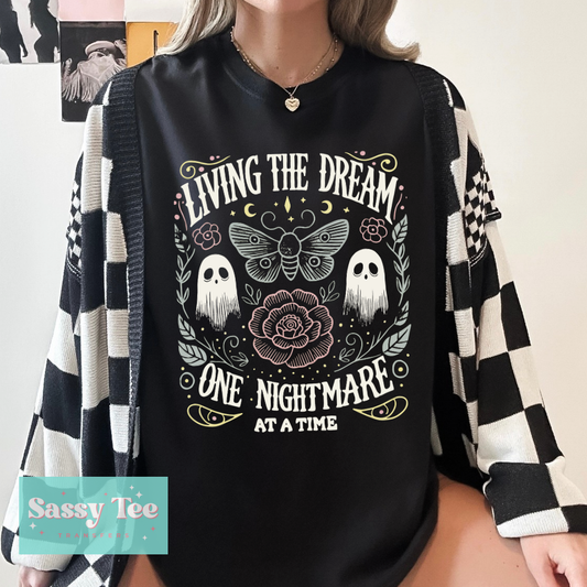 LIVING THE DREAM ONE NIGHTMARE AT A TIME GHOST **Preorder/Restock Ships in 5-10 biz days**