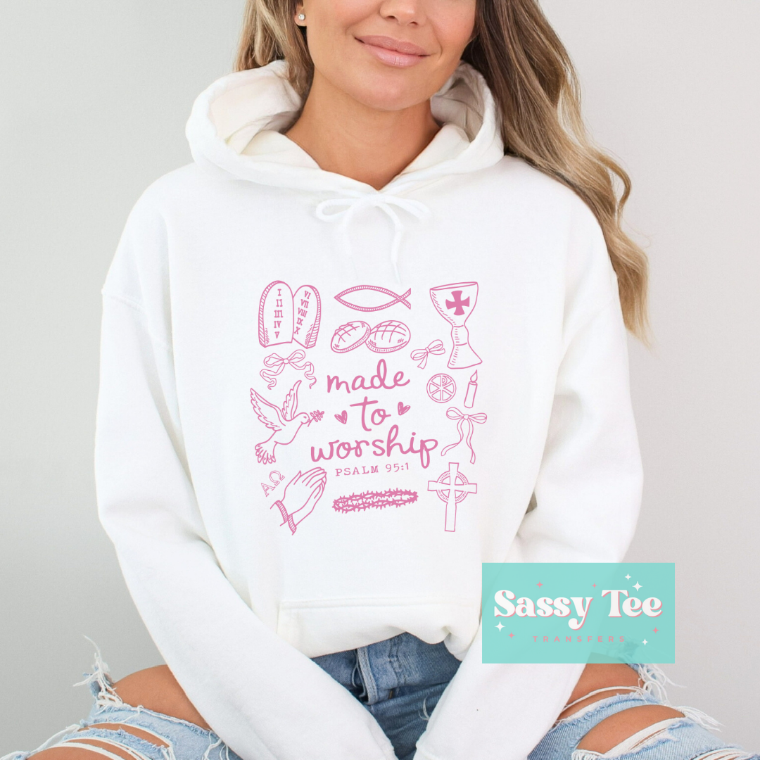MADE TO WORSHIP Pink **Preorder, Ships in 5-14 biz days**