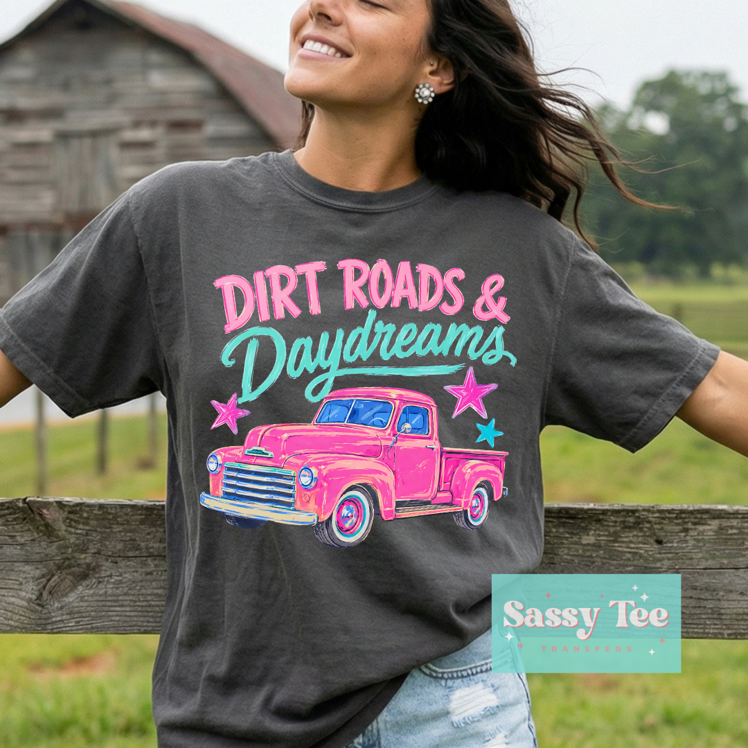 DIRT ROADS & DAYDREAMS PINK TRUCK **Preorder/Restock Ships in 5-10 biz days**