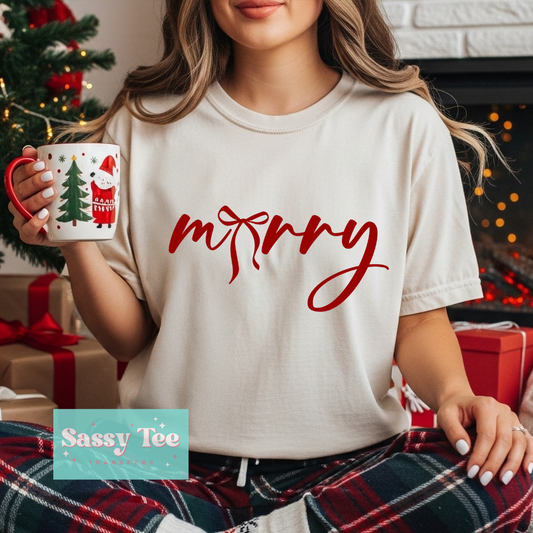 MERRY RED BOW **Preorder/Restock Ships in 5-10 biz days**