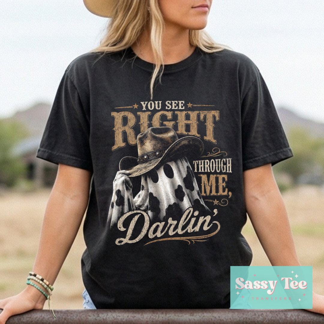 YOU SEE RIGHT THROUGH ME DARLIN GHOST WESTERN **Preorder/Restock Ships in 5-10 biz days**