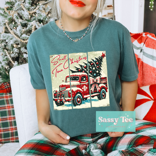 SMALL TOWN CHRISTMAS VINTAGE TRUCK