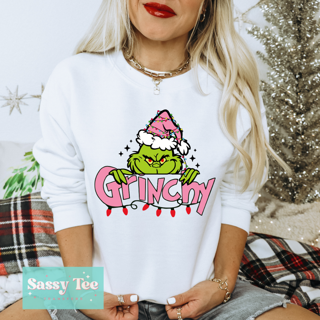 PINK FEELIN GRINCHY Front + Back options **Preorder/Restock Ships in 5-10 biz days**