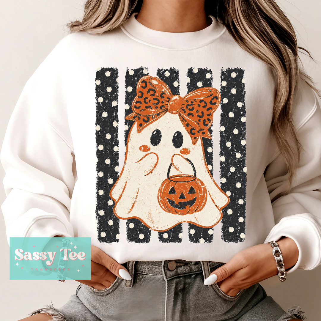 GHOST CUTE PREPPY STRIPES LEOPARD DOTS **Preorder/Restock Ships in 5-10 biz days**